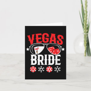 Vegas Wedding Bride - Verheiratet in Vegas - Bride Karte