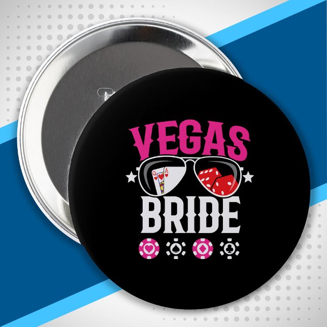 Vegas Wedding - Flansch - Vegas Bachelorette Party Button (Von Creator hochgeladen)