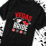 Vegas Wedding - Flansch - Vegas Bachelorette Party T-Shirt<br><div class="desc">Planning in Vegas Bachelorette Party oder Getting Married in Vegas? This Vegas Bride Design is perfect for a wedding reception or honeymoon in Vegas! Turn heads on the Las Vegas strip, do some gambling at the casino, or day drinking poolside at in Vegas club! Feys "Vegas Bride" & aviator sungasse...</div>