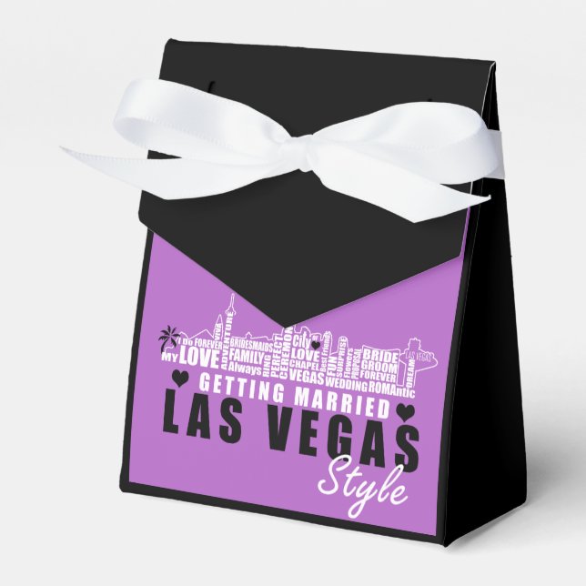 Vegas Wedding Geschenkideen - Gefälligkeitsboxen Geschenkschachtel (Vorderseite)