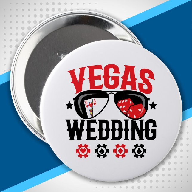 Vegas Wedding Party - Vegas Bachelor Party Squad Button (Von Creator hochgeladen)