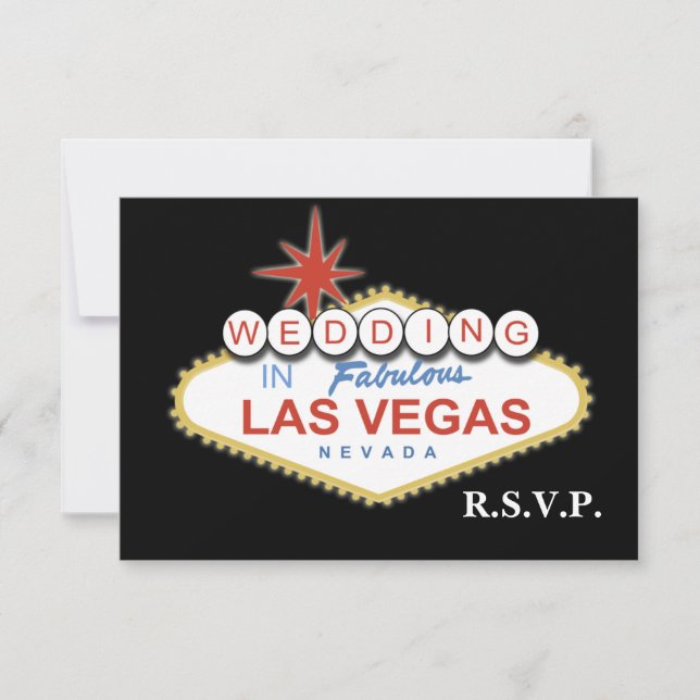 Vegas wedding rsvp (Vorderseite)