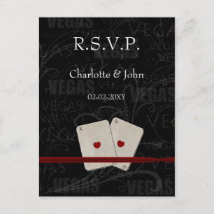 Vegas Wedding rsvp Karte