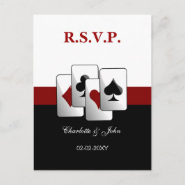 Vegas Wedding rsvp Karte