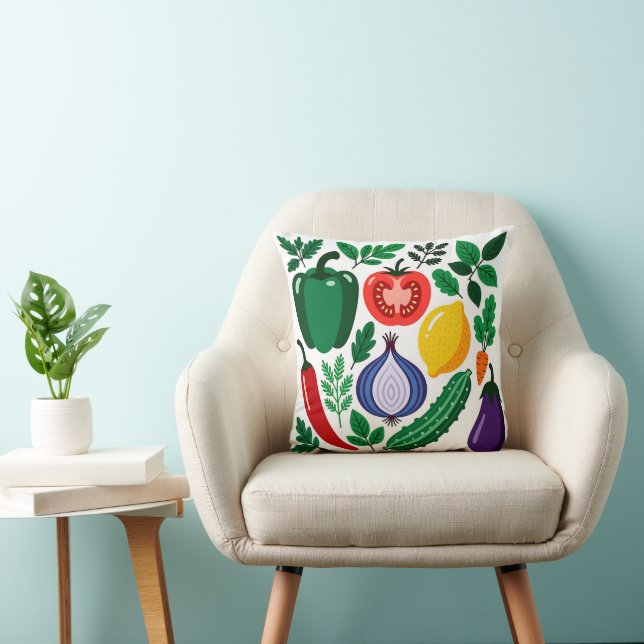 Vegetable pattern kissen (Stuhl )