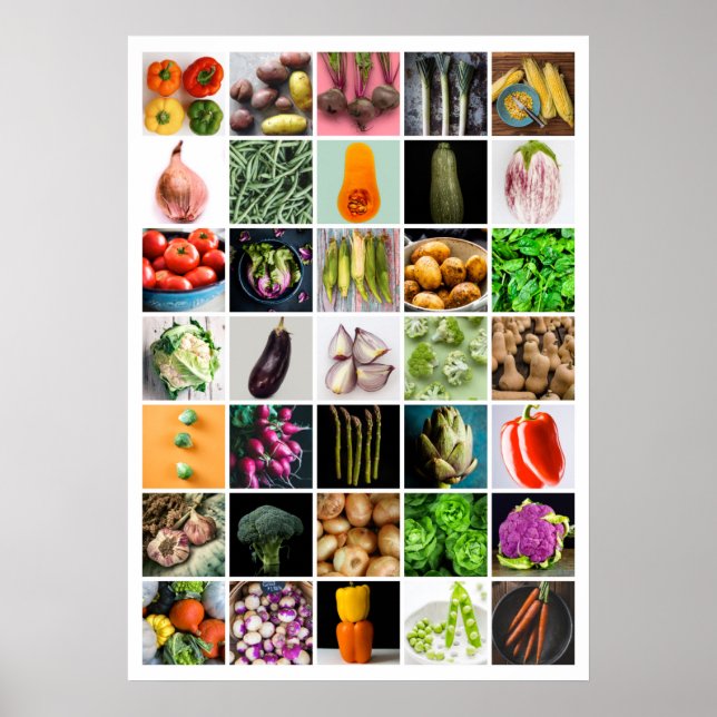VEGETABLES Collage Poster (Vorne)