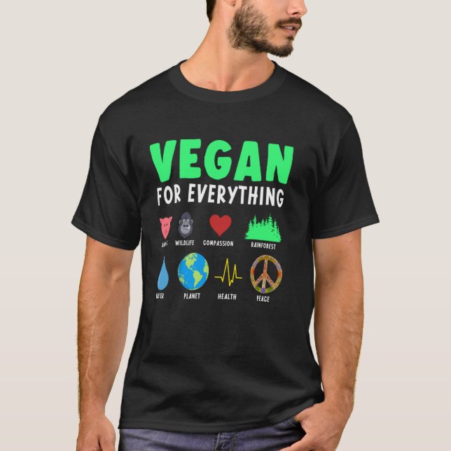 Vegetarian Animal Organic Food Herbivore Vegan Foo T-Shirt (Vorderseite)