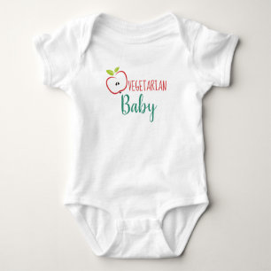 Vegetarian Baby Modern Design Strampler