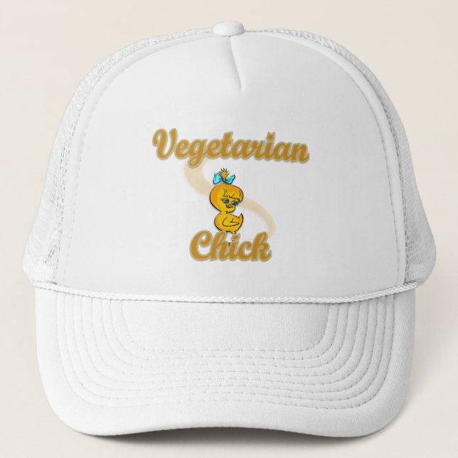 Vegetarian Chick Truckerkappe (Vorderseite)
