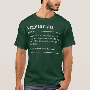 Vegetarian Definition Funny Noun T - Shirt