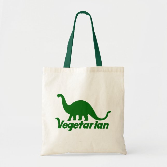 Vegetarian Dinosaurier Tragetasche (Vorne)