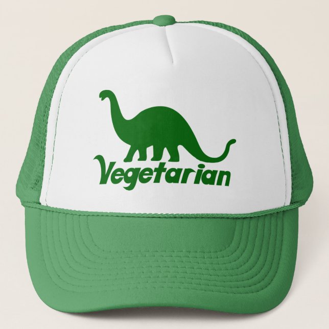 Vegetarian Dinosaurier Truckerkappe (Vorderseite)