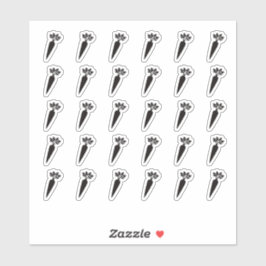 Vegetarian Wedding Place Card Meal Menu Choice Aufkleber