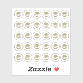 Vegetarian Wedding Place Cards Meal Choice Aufkleber