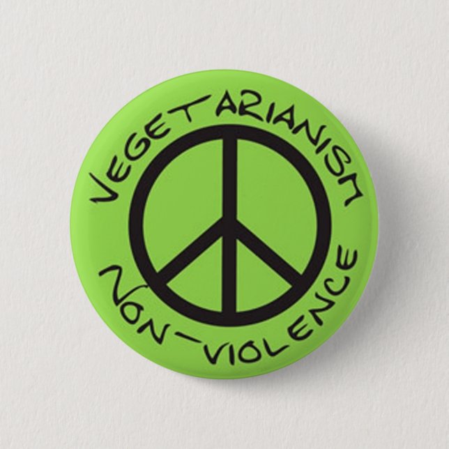 vegetarianism non-violence button (Vorderseite)