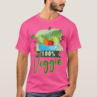 Vegetarier 100 Veggie vegane Veggie T-Shirt