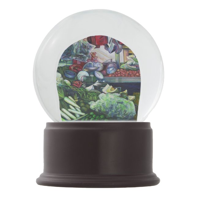 Vegetarier Clubs treffen hier am Dienstag Nachmitt Schneekugel (Vorderseite)