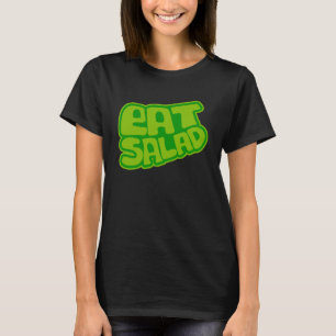 Vegetarier essen Salad ernährlich gesund Leben Gre T-Shirt