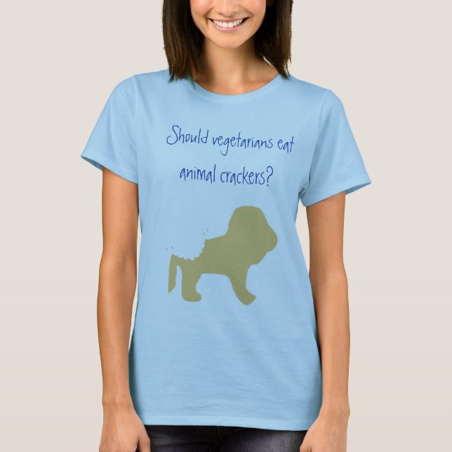 Vegetarier essen Tiercracker? T-Shirt (Vorderseite)