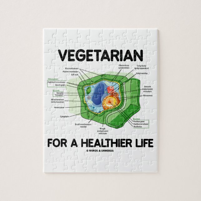 Vegetarier für ein gesünderes Leben Puzzle (Vertikal)