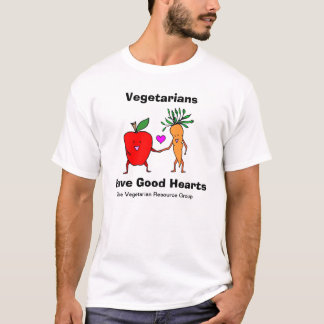 Vegetarier haben gutes Herz-T-Shirt T-Shirt