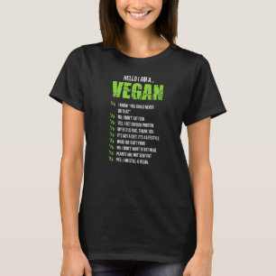 Vegetarier Hallo Ich bin ein Vegan 1 T-Shirt