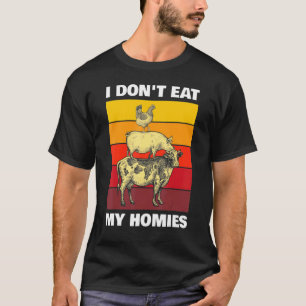 Vegetarier, ich esse meine Heime nicht, lustiger V T-Shirt