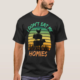 Vegetarier Ich esse meine Homies nicht  Vegan Retr T-Shirt