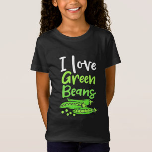 Vegetarier Ich liebe grüne Bohnen T-Shirt