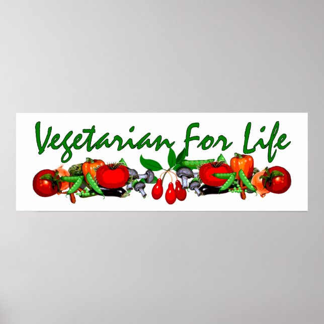 Vegetarier im Leben Poster (Vorne)