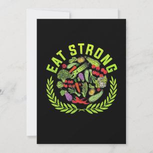 Vegetarier Iss Stark Einladung