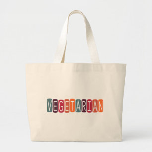Vegetarier Jumbo Stoffbeutel