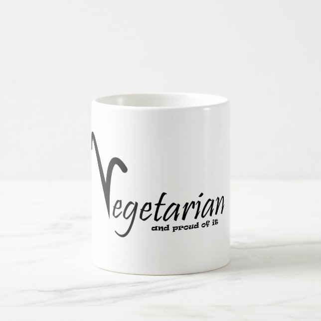 Vegetarier Kaffeetasse (Mittel)