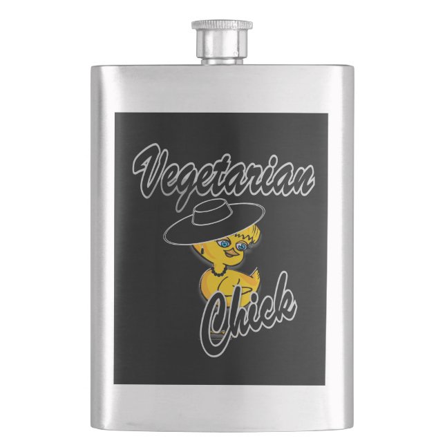 Vegetarier-Kiche #4 Flachmann (Vorderseite)
