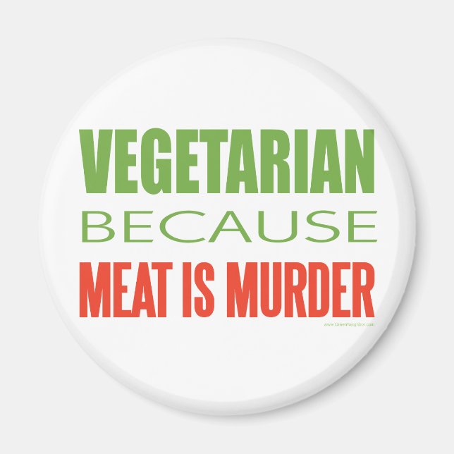 Vegetarier Magnet (Vorne)