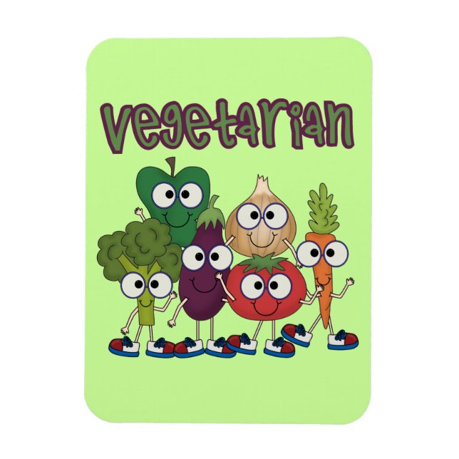 Vegetarier Magnet (Vertikal)