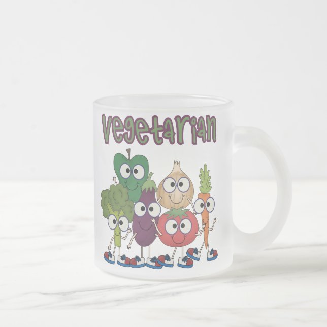 Vegetarier Mattglastasse (Rechts)