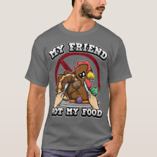 Vegetarier mein Freund nicht mein Essen Rettete Tr T-Shirt