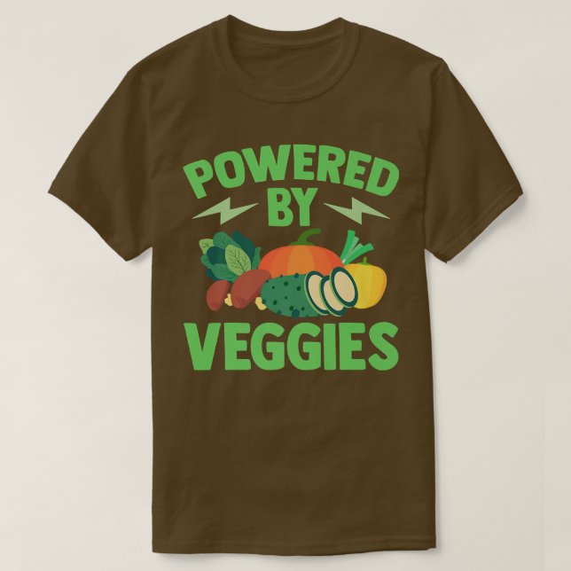 Vegetarier mit Veganen Veggies T-Shirt (Design vorne)