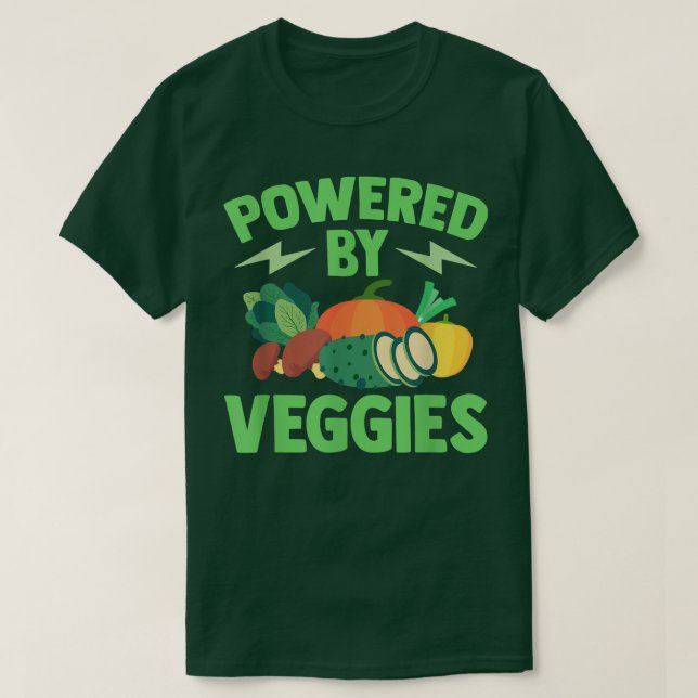 Vegetarier mit Veggies Veganer T - Shirt (Design vorne)