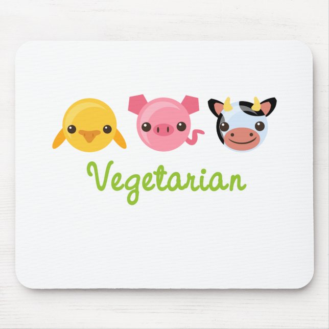 Vegetarier Mousepad (Vorne)