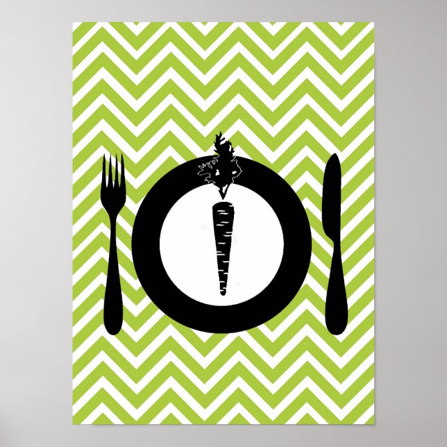 Vegetarier Poster (Vorne)