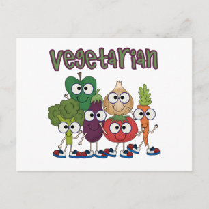 Vegetarier Postkarte