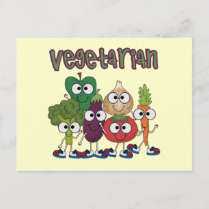 Vegetarier Postkarte