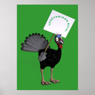 Vegetarier Regel! Poster