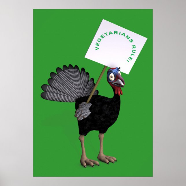 Vegetarier Regel! Poster (Vorne)