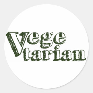 Vegetarier Runder Aufkleber