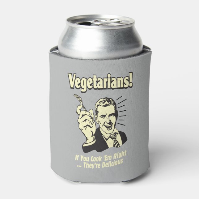Vegetarier: Sie sind köstlich Dosenkühler (Kanne Vorderseite)
