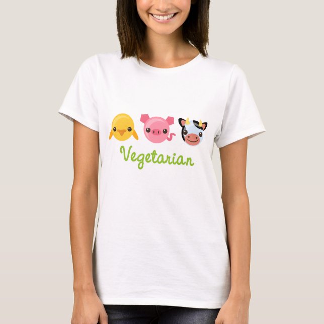 Vegetarier T-Shirt (Vorderseite)