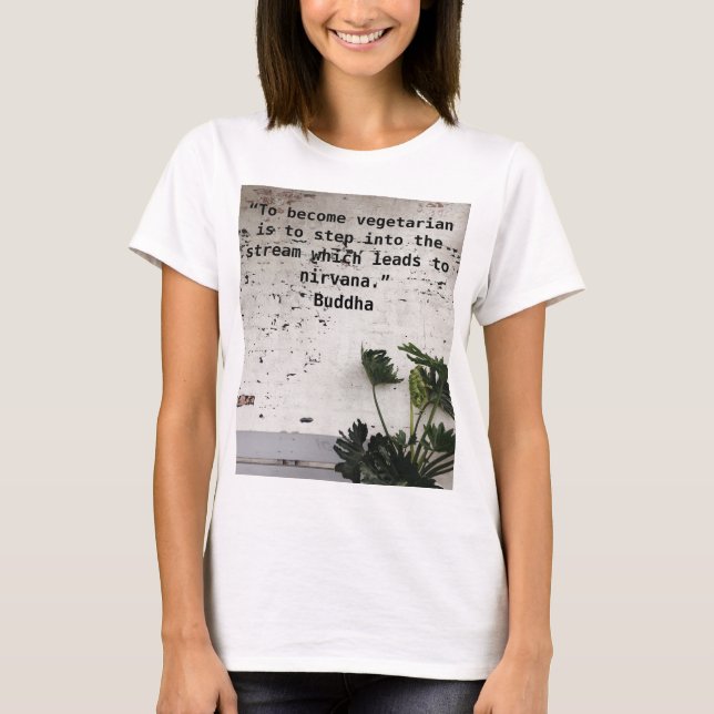 Vegetarier werden T-Shirt (Vorderseite)